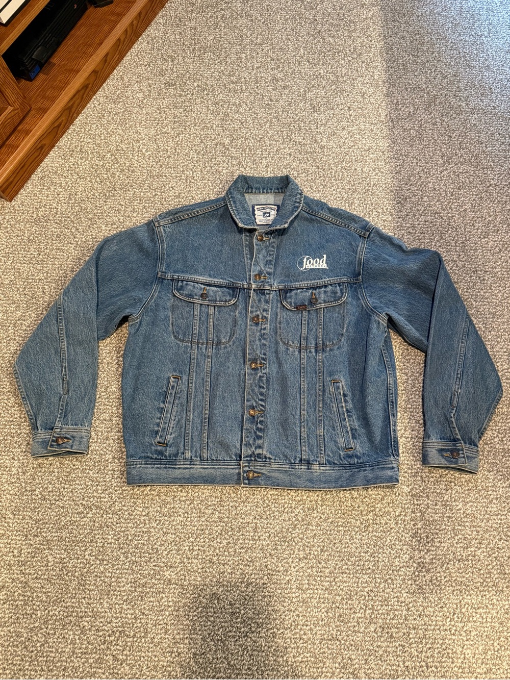 Vintage Food Network Emeril Salutes America Denim Jacket